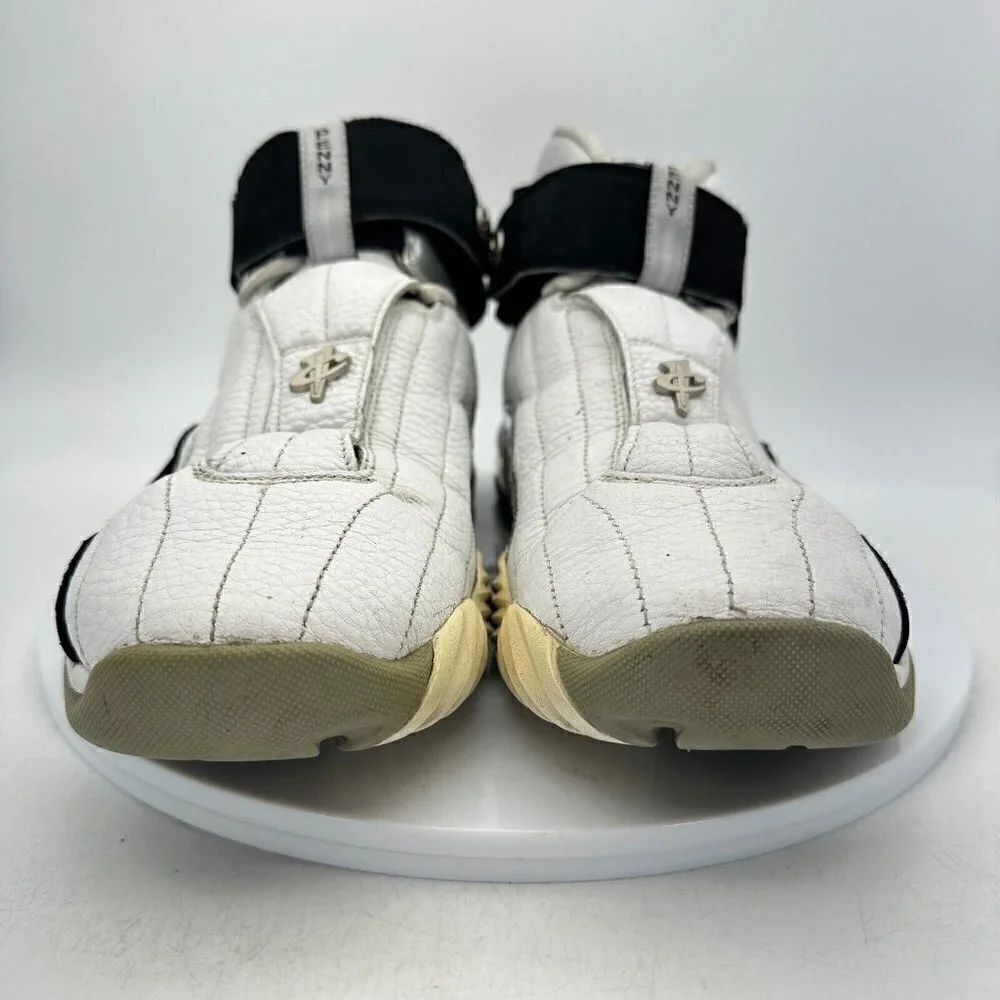 Nike Air Max Penny IV 4 Men Size 10 White Black Metallic Silver Basketball Shoes